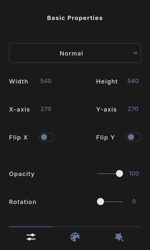 The Basic Properties tab