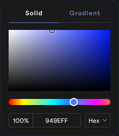 The color picker