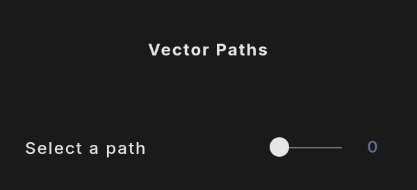 The Vector Paths tab