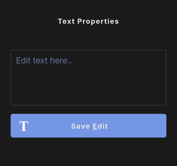 The text editor