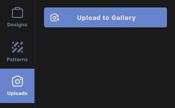 The Uploads menu